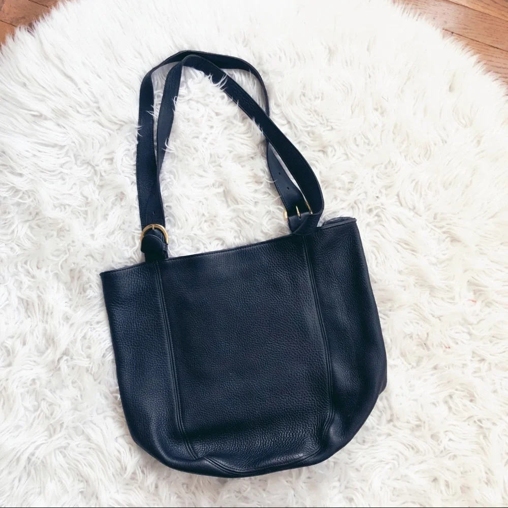 • M.London • Leather Large Black Handbag